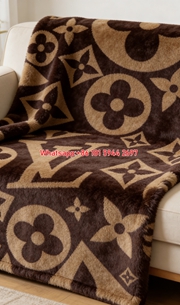LV Dark Monogram Throw IMG_3014